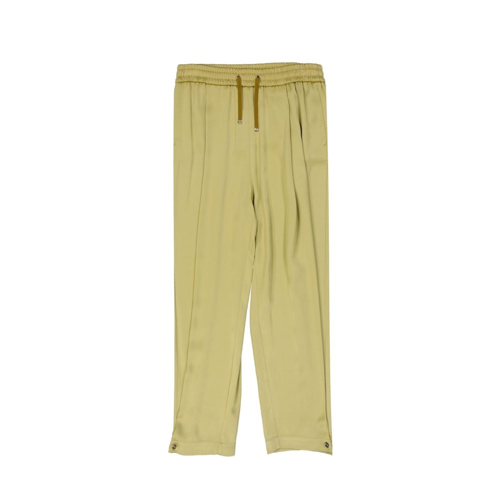 Bicolor Acetate Casual Pants - ventzia