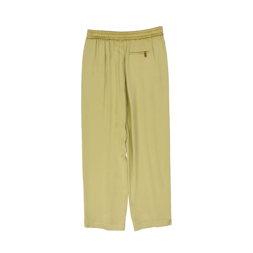 Bicolor Acetate Casual Pants - ventzia