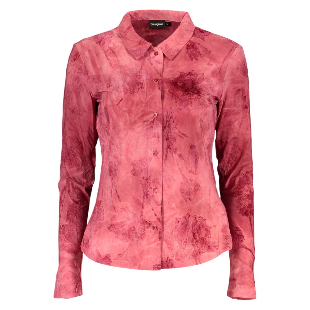 Rosso Polyester Women Shirt - ventzia