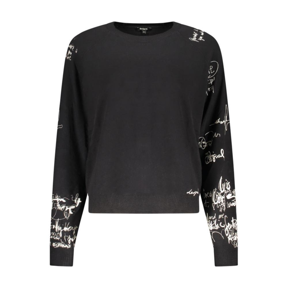 Nero Viscosa Women Sweater - ventzia