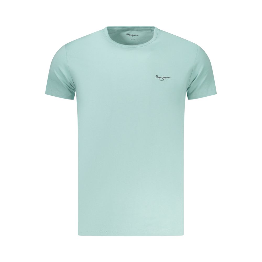 Blue Cotton T-Shirt - ventzia