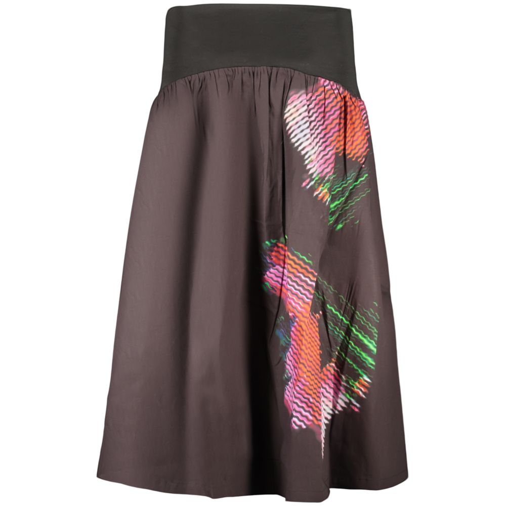 Black Cotton Women Skirt - ventzia