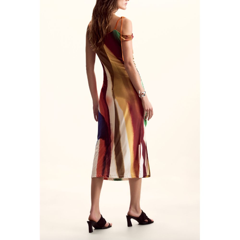 Marrone Polyester Women Dress - ventzia