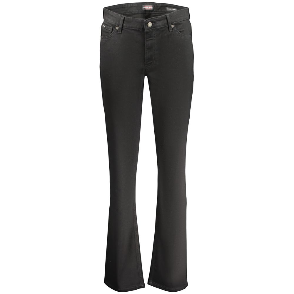 Black Cotton Women's Jean - ventzia