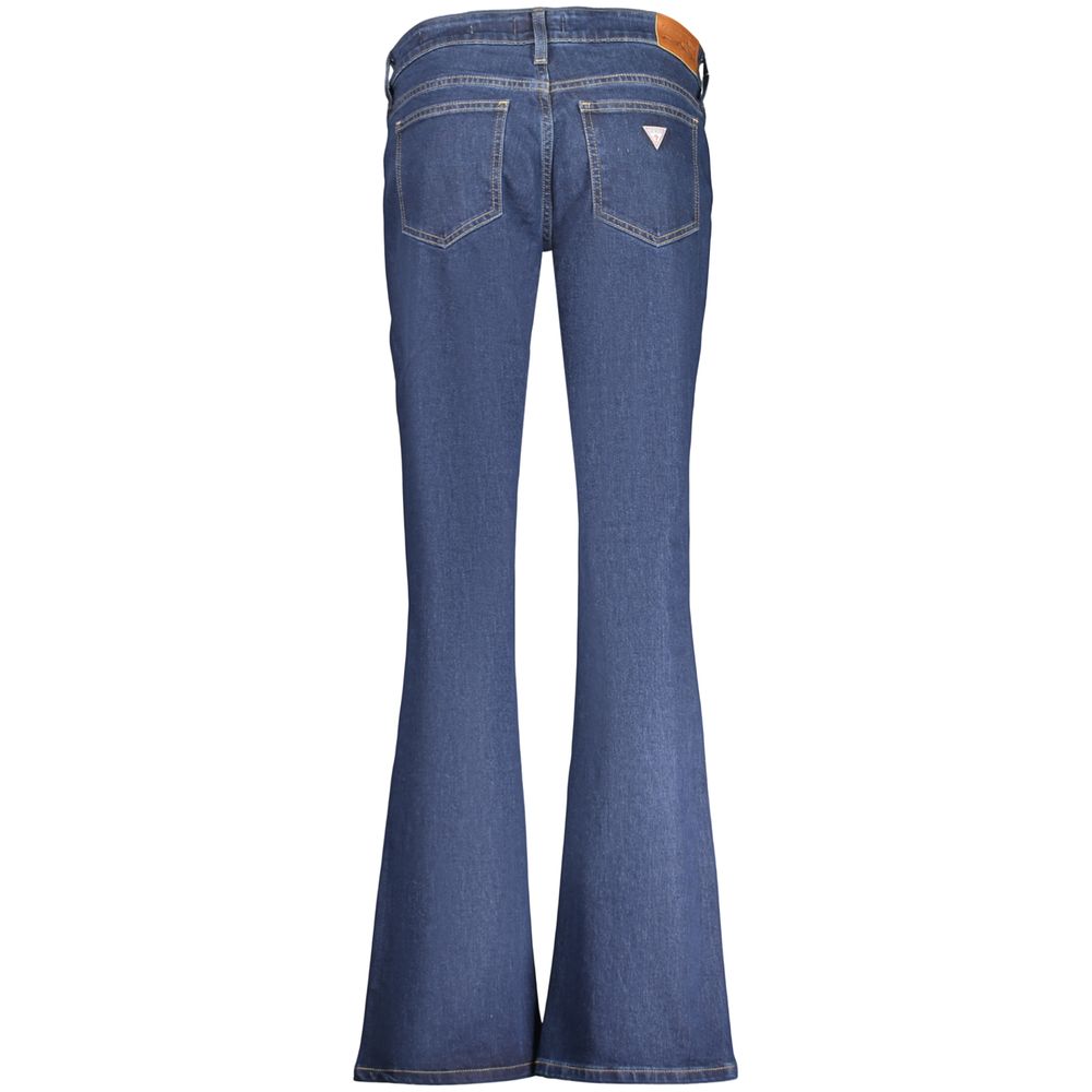 Blu Cotton Women Jeans - ventzia