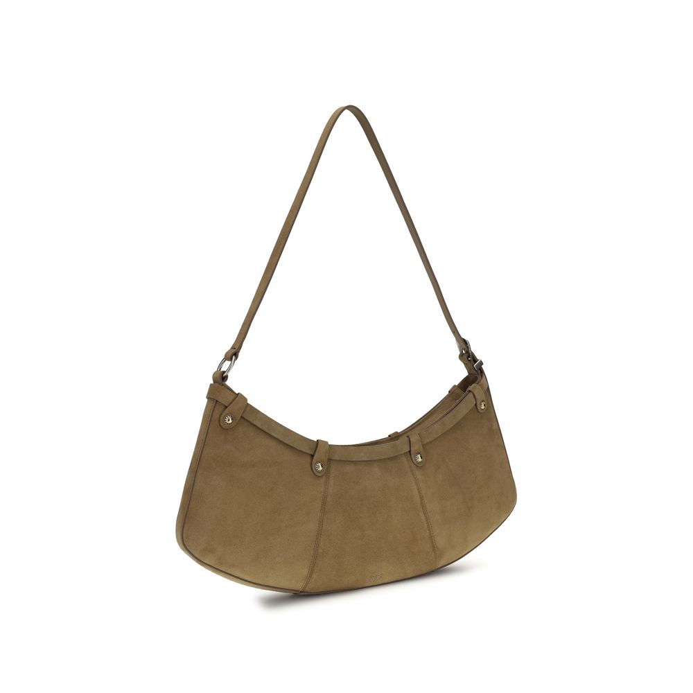 Beige Calf Leather Bos Taurus Shoulder Bag - ventzia