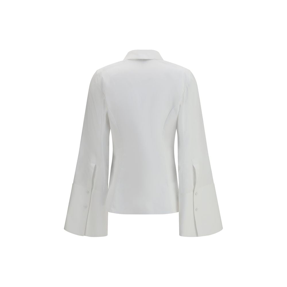 White Cotton Dress Shirt - ventzia