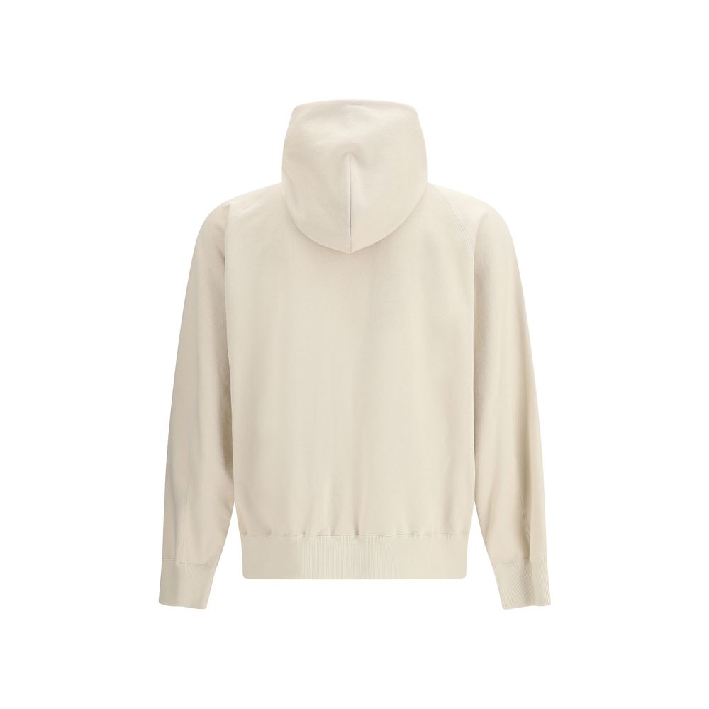 Beige Cotton Sweatshirt - ventzia