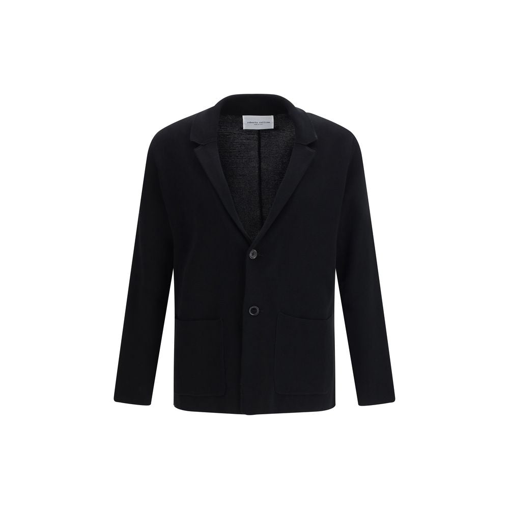 Black Polyamide Coat - ventzia