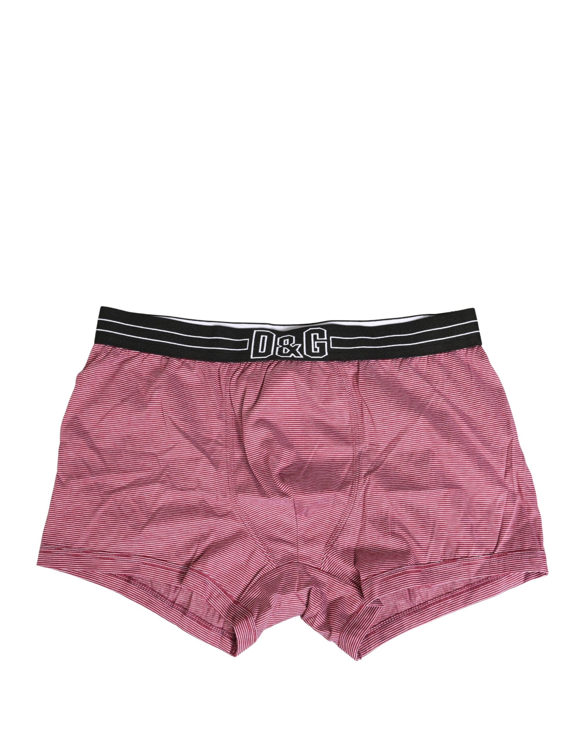 Pink D&G Logo Cotton Regular Boxer Underwear - ventzia