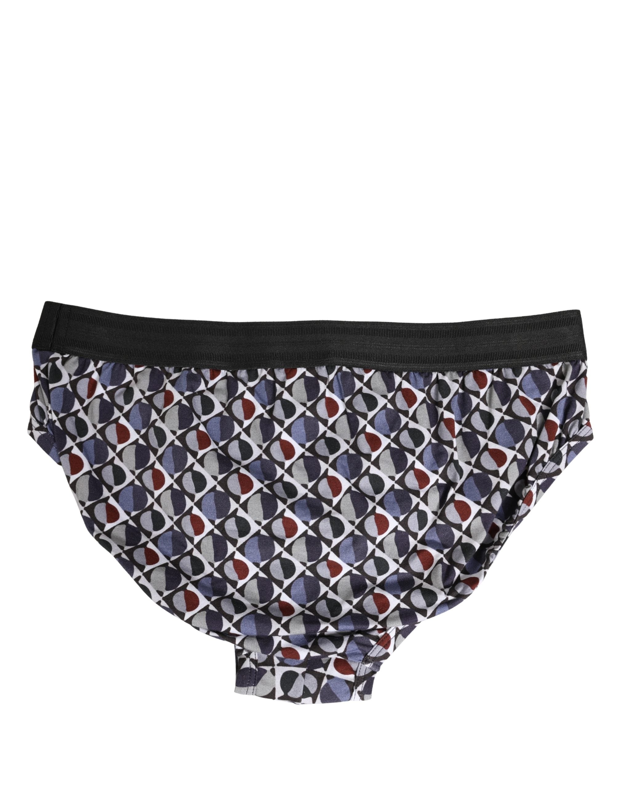 Multicolor Patterned Men Midi Brief Underwear - ventzia