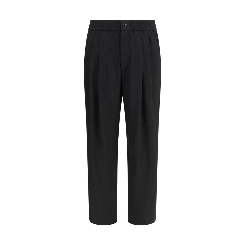 Black Viscose Casual Pants - ventzia