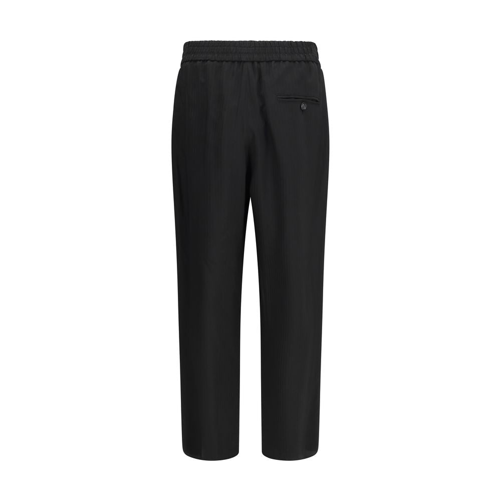 Black Viscose Casual Pants - ventzia