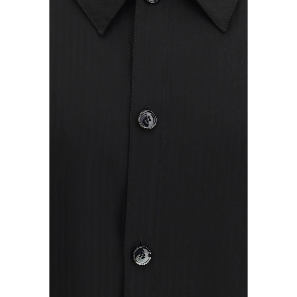 Black Viscose Dress Shirt - ventzia