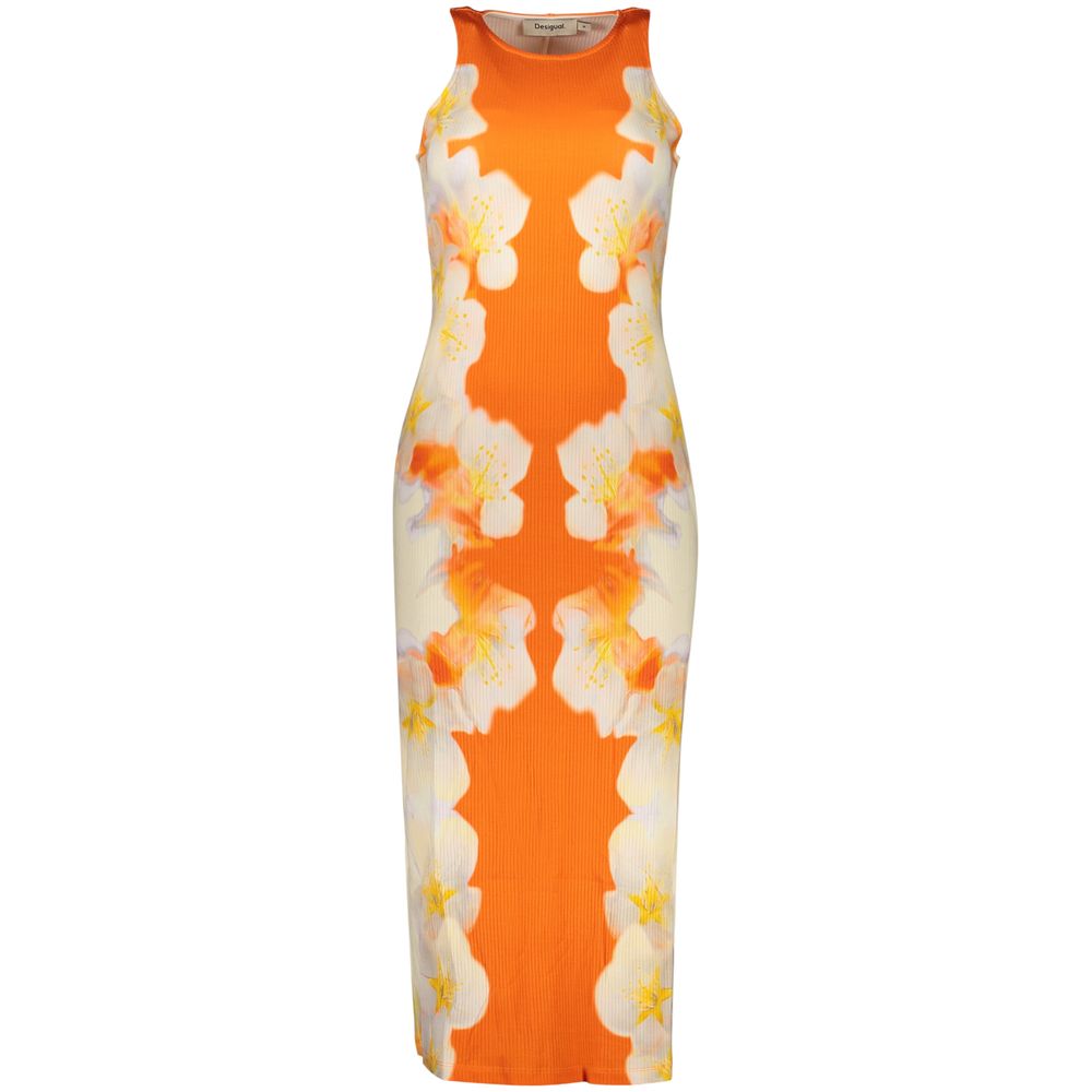 Arancione Viscosa Women Dress - ventzia