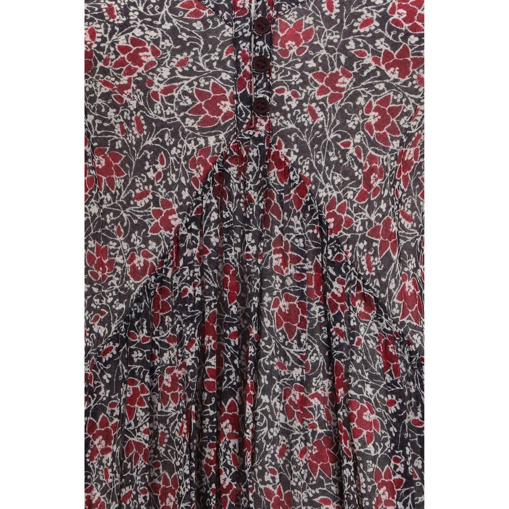 Multicolor Cotton Casual Dress - ventzia