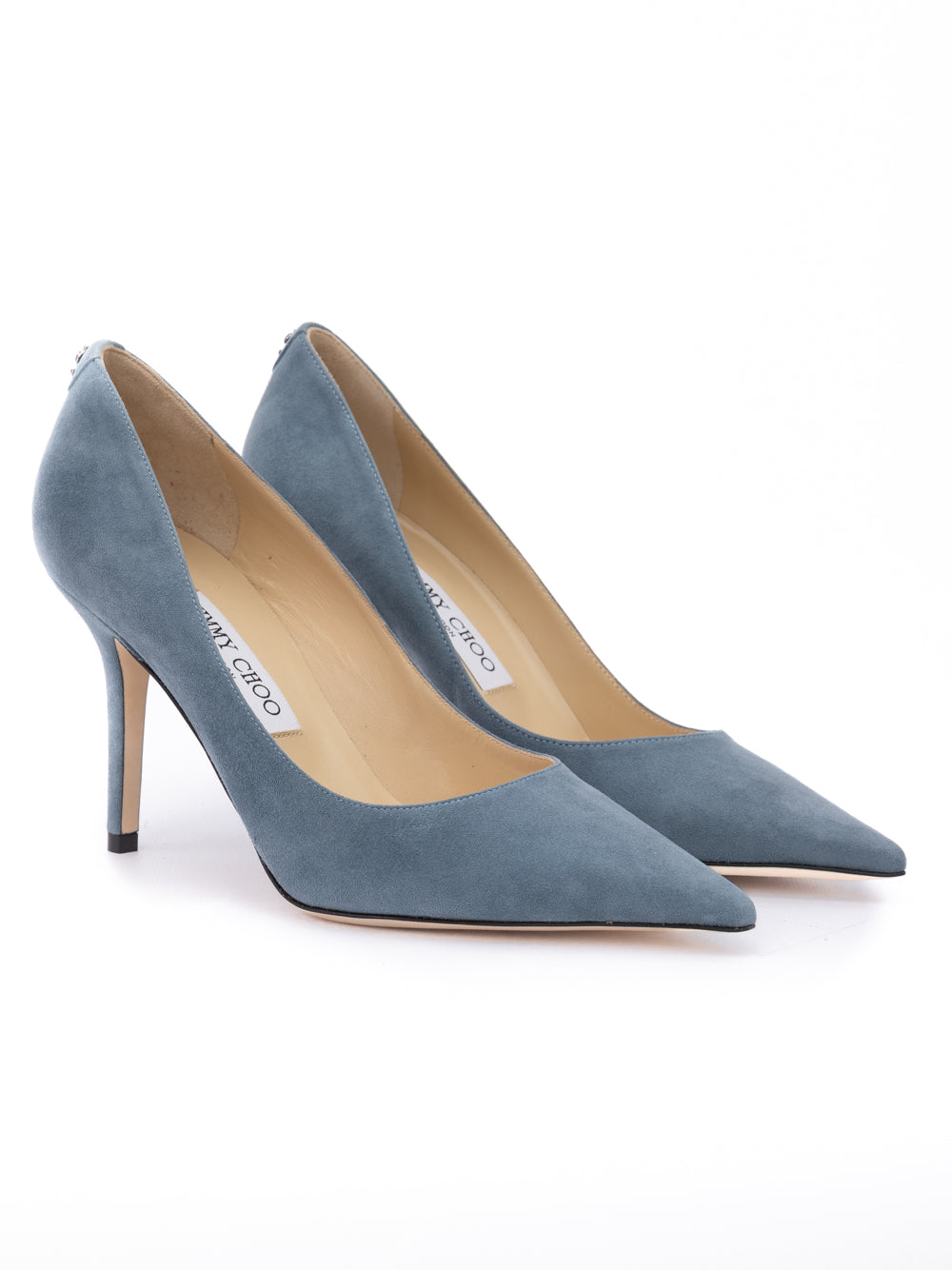 Dusk Blue Suede Agnes Pumps - ventzia