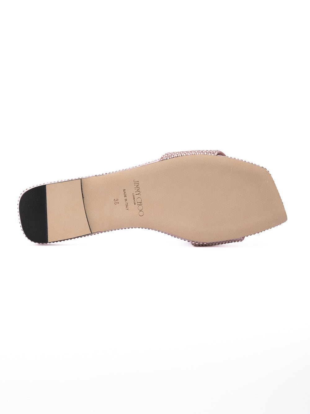 Pink Satin Crystal Clovis Flat - ventzia