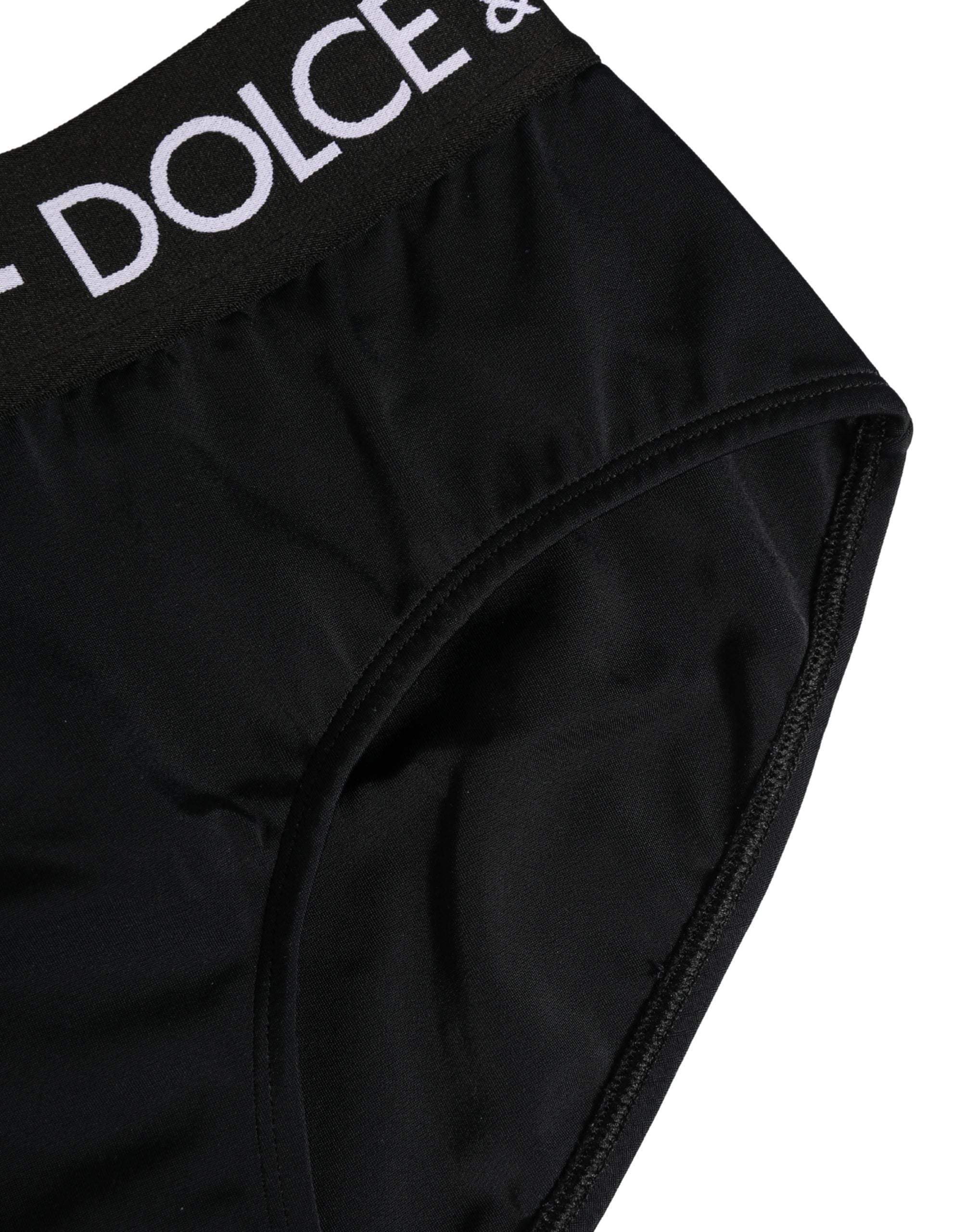Black Nylon Stretch Coulotte Panty Underwear - ventzia