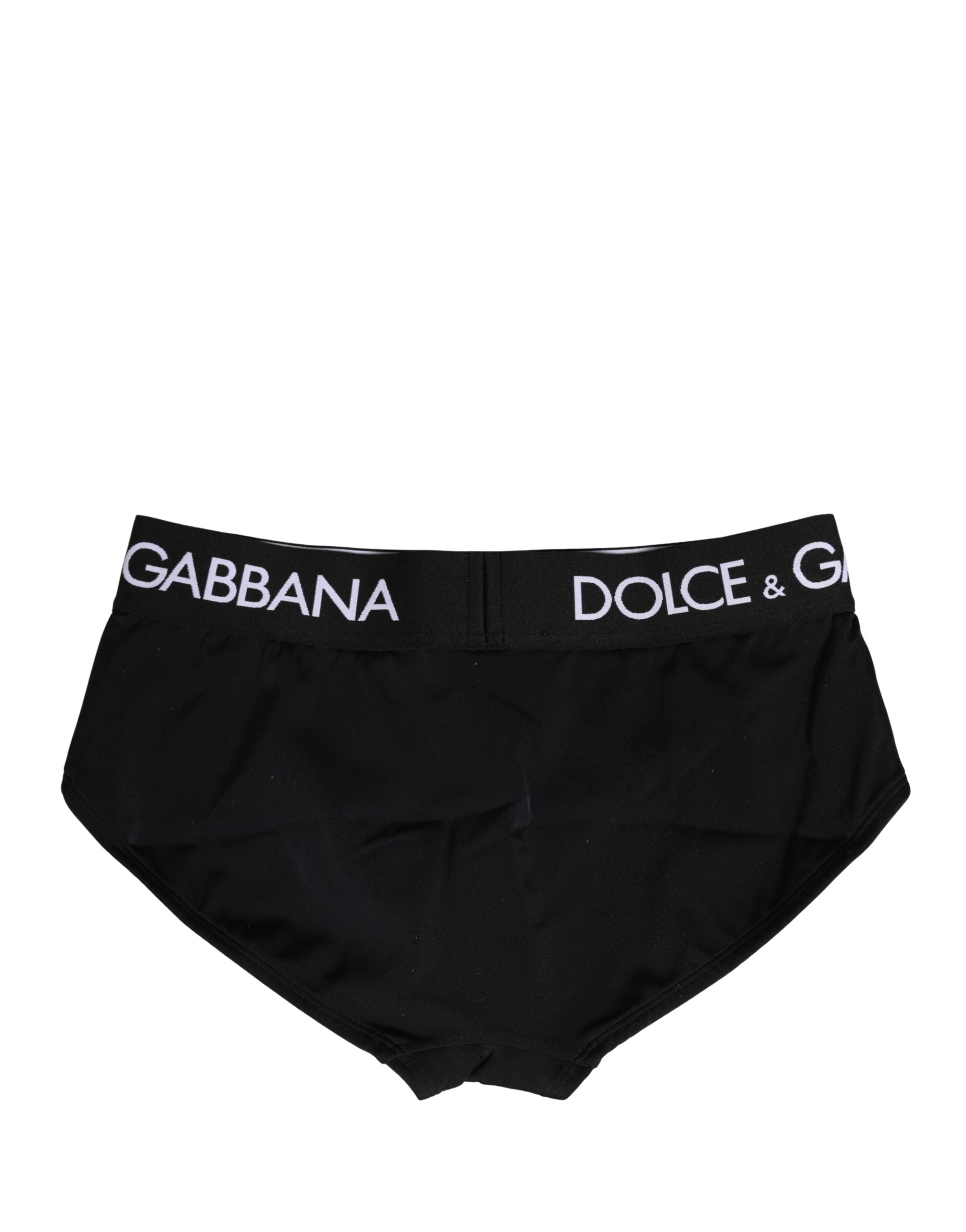 Black Nylon Stretch Coulotte Panty Underwear - ventzia