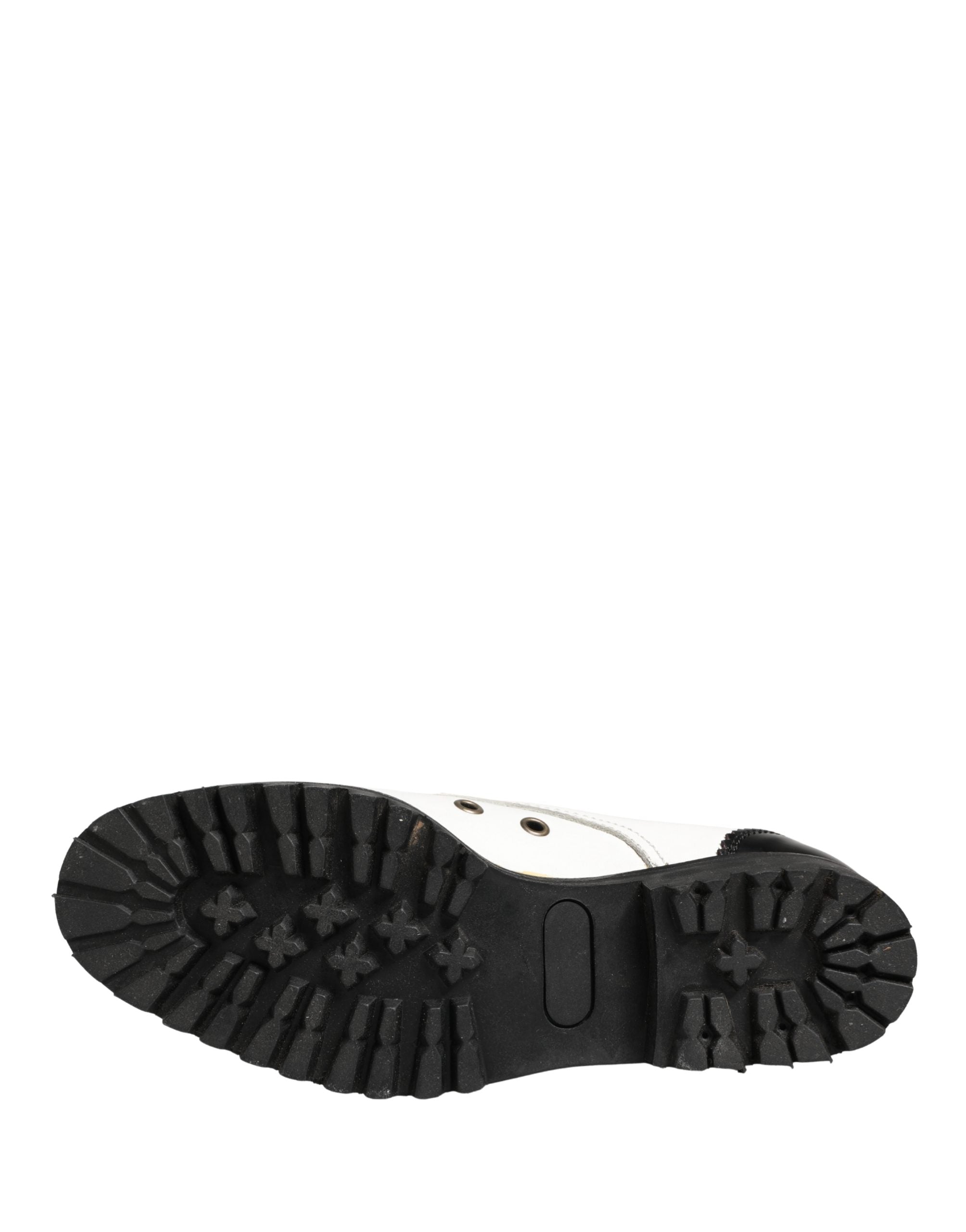 Black White Leather Derby Shoes - ventzia