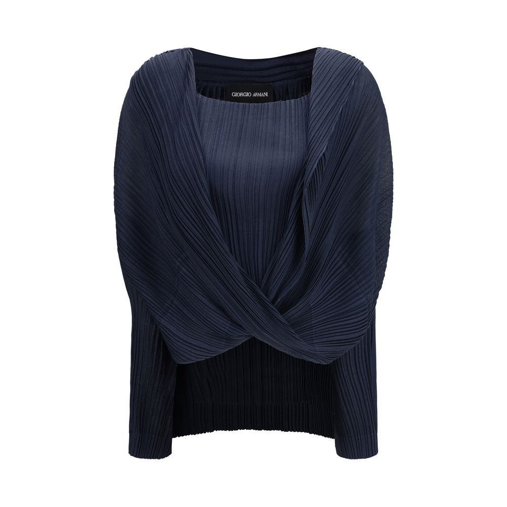 Blue Viscose Pattern Shirt - ventzia