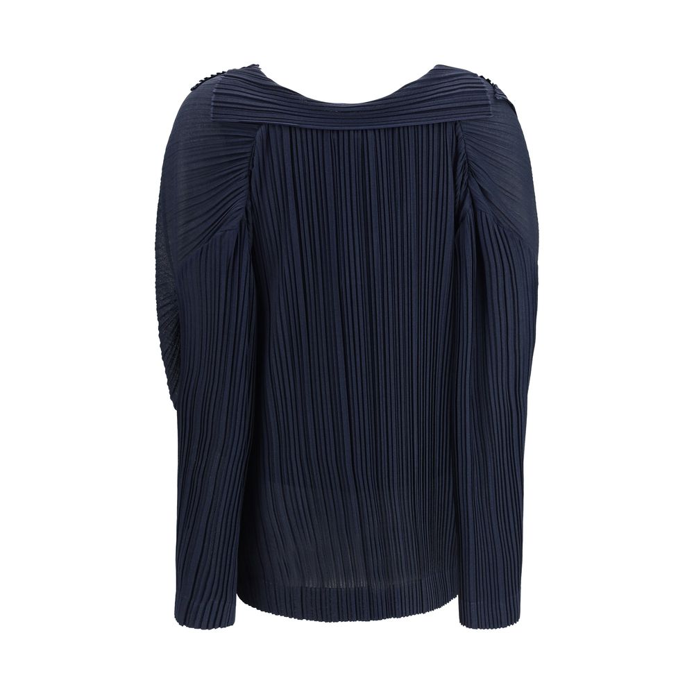Blue Viscose Pattern Shirt - ventzia