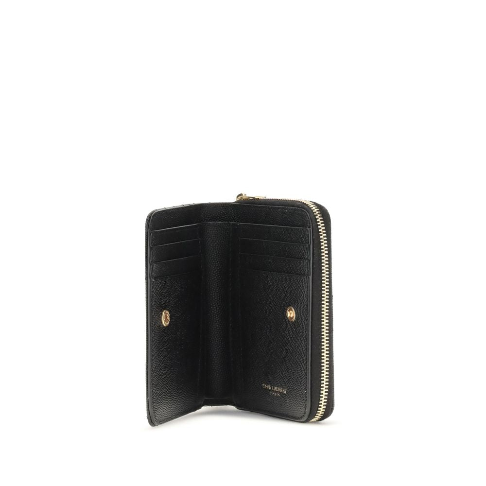 Black Calf Leather Bos Taurus Wallet - ventzia