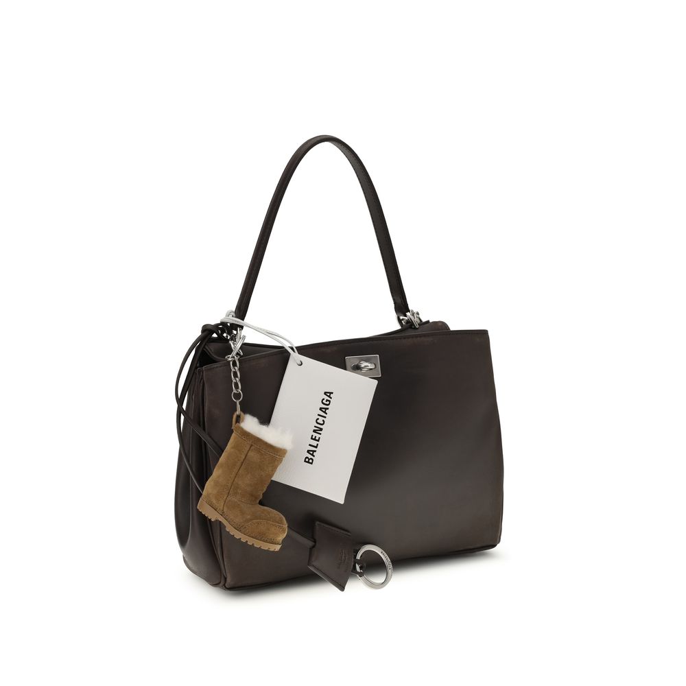 Brown Calf Leather Bos Taurus Shoulder Bag - ventzia
