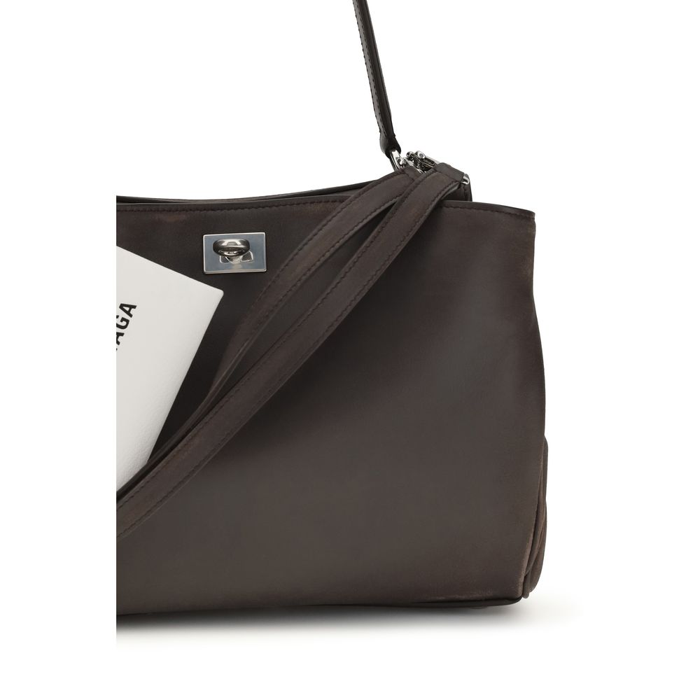 Brown Calf Leather Bos Taurus Shoulder Bag - ventzia