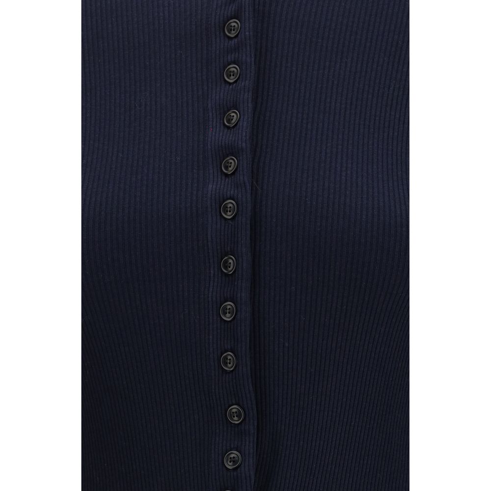 Blue Cotton Cardigan - ventzia