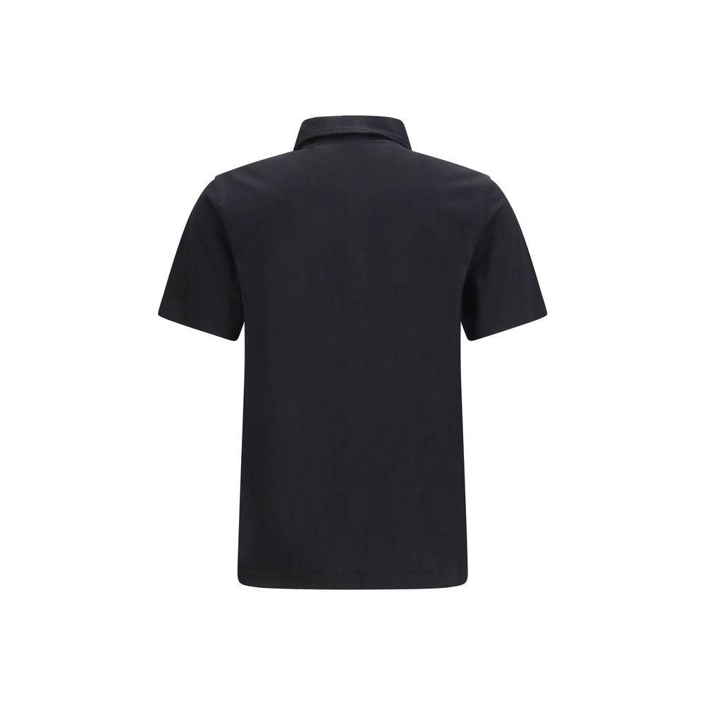 Blue Cotton Polo Shirt - ventzia