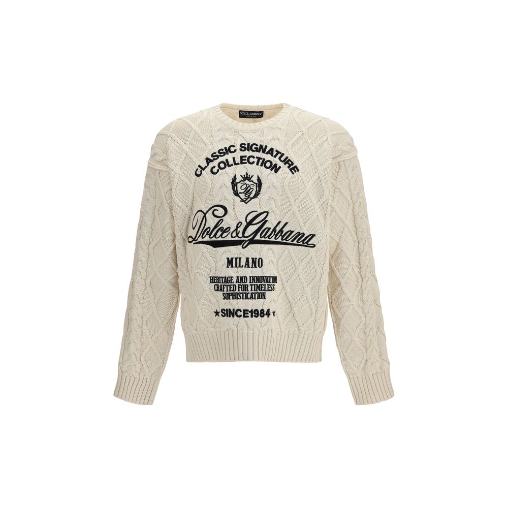 Beige Cotton Sweatshirt - ventzia