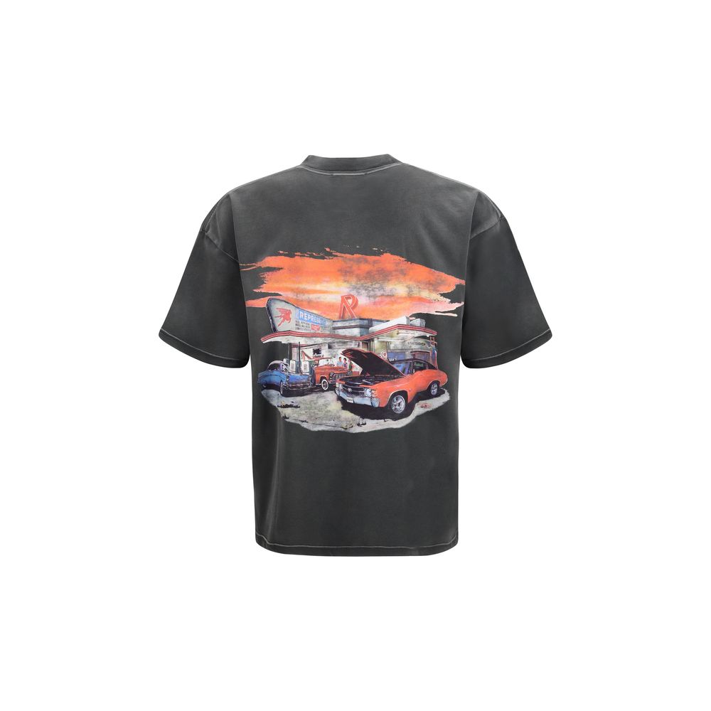 Gray Cotton T-Shirt - ventzia