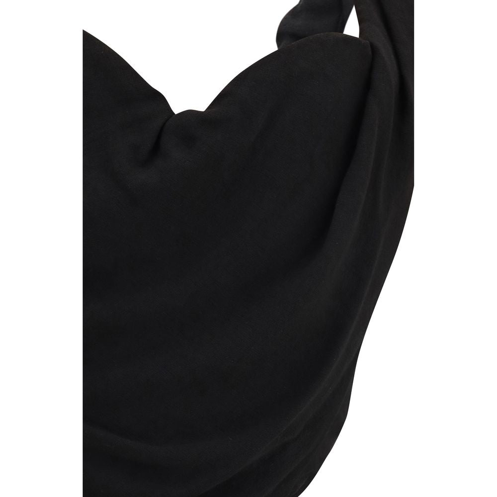 Black Polyester Blouse - ventzia