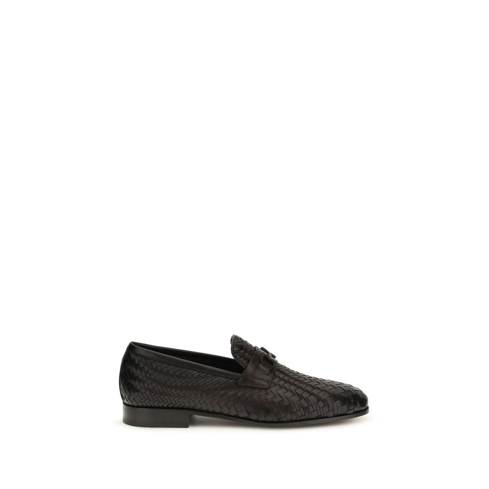 Brown Calf Leather Bos Taurus Slip-On Loafers - ventzia