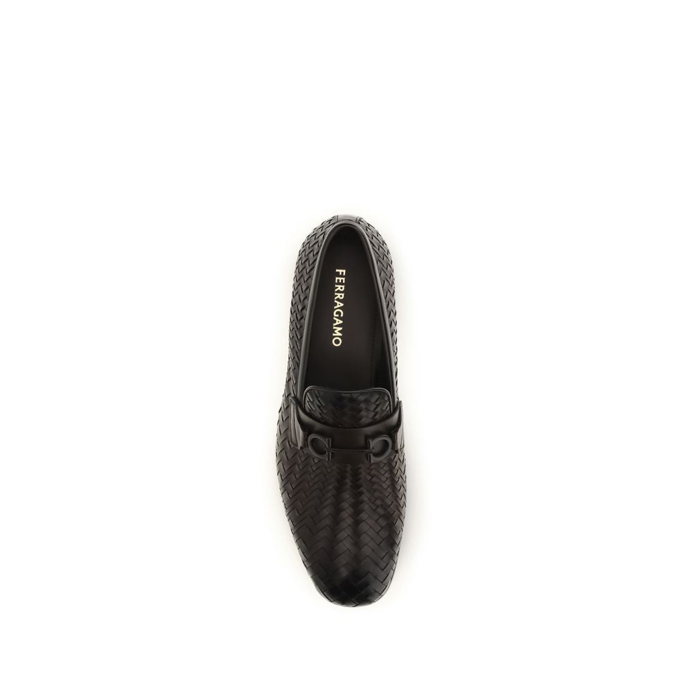 Brown Calf Leather Bos Taurus Slip-On Loafers - ventzia