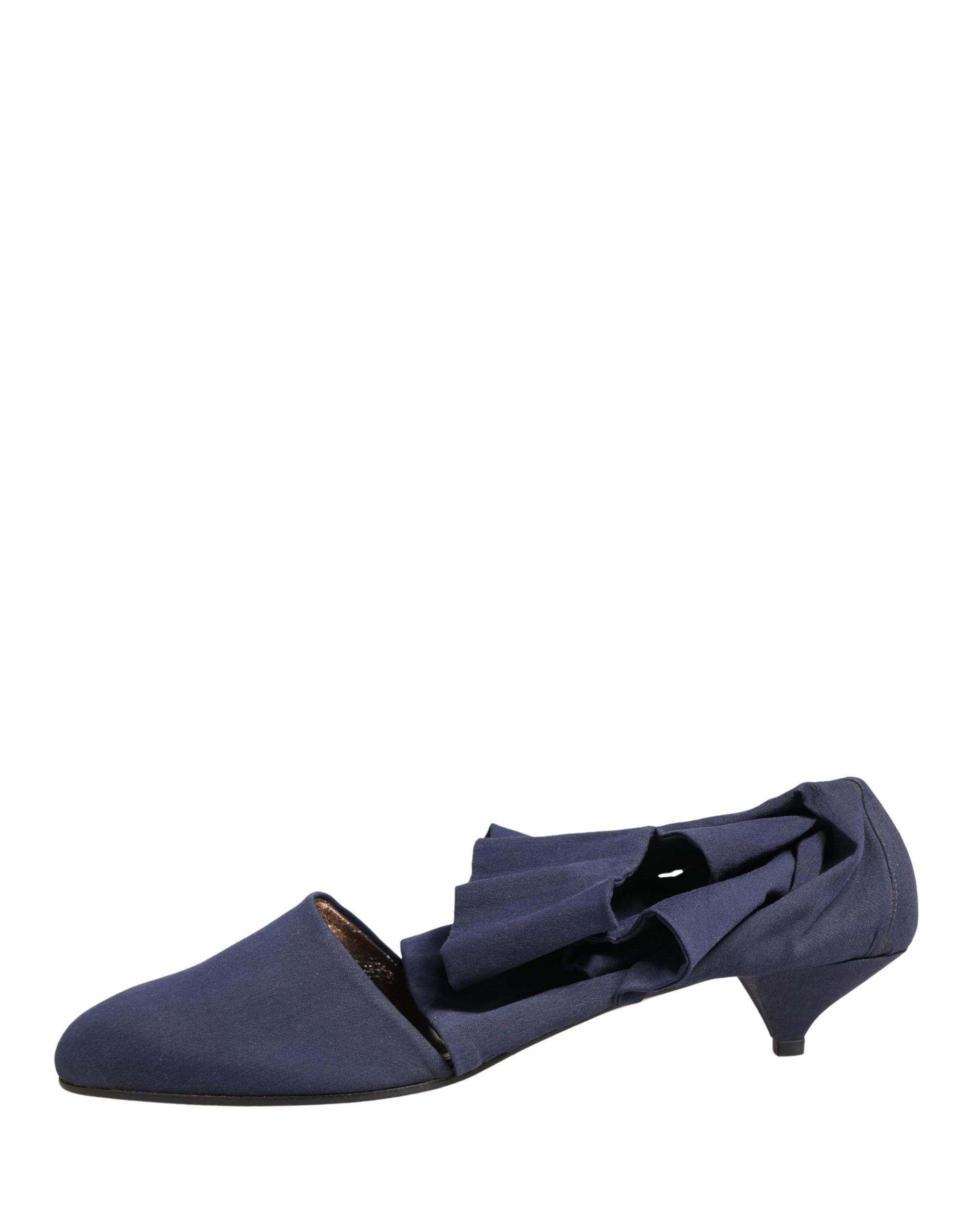 Blue Cotton Ankle Boots Shoes - ventzia