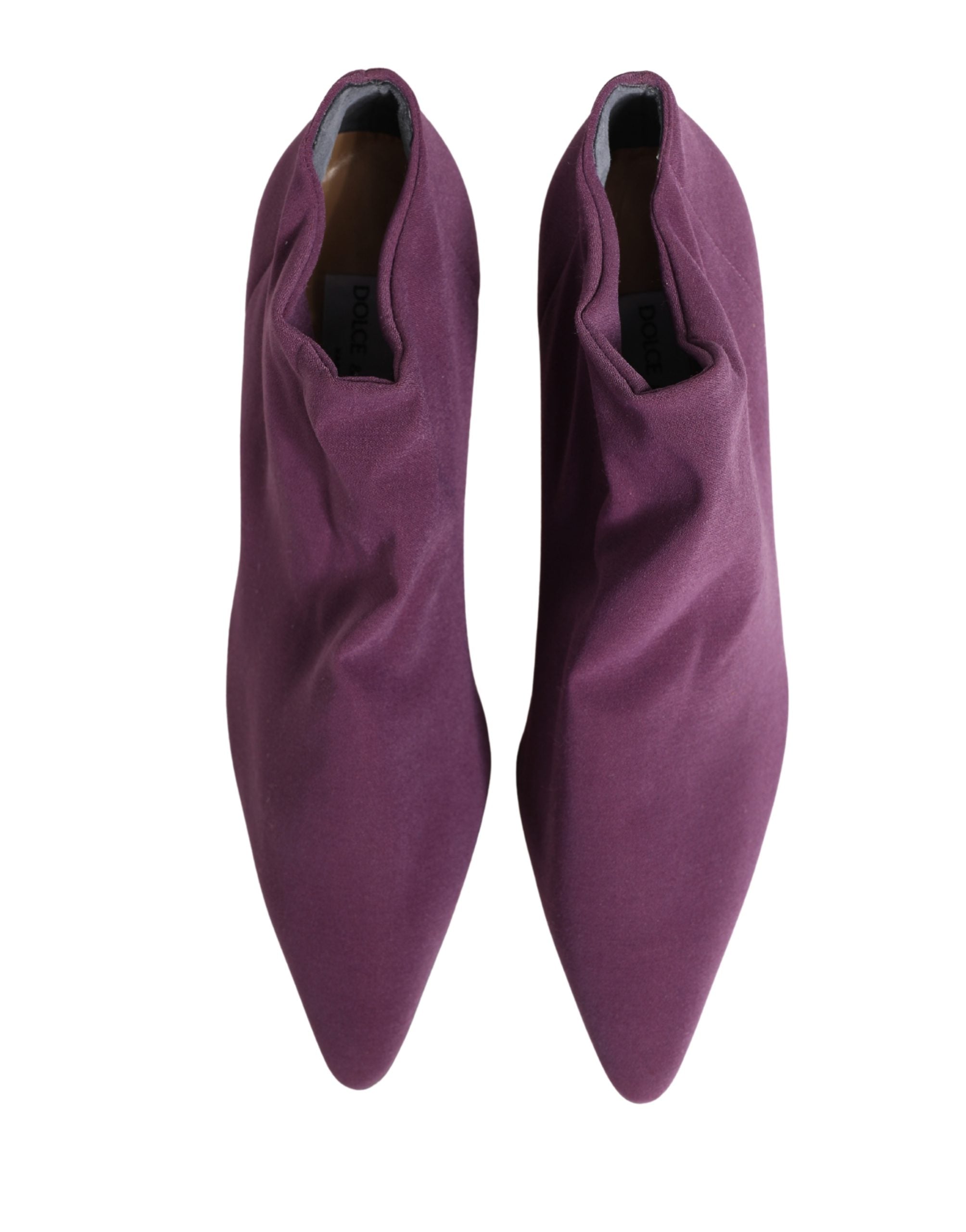 Shoes Purple Suede Ankle Boots Shoes - ventzia