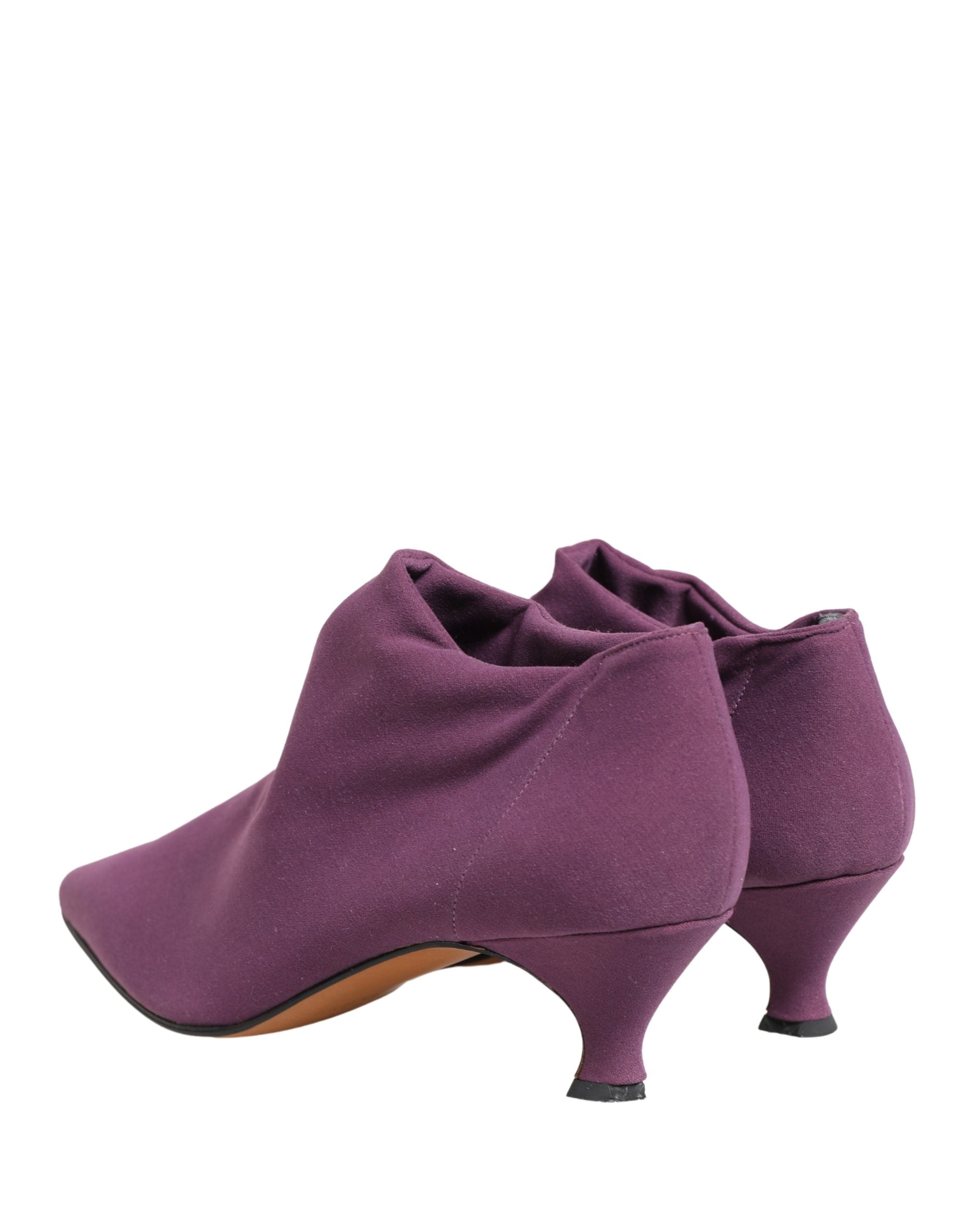 Shoes Purple Suede Ankle Boots Shoes - ventzia