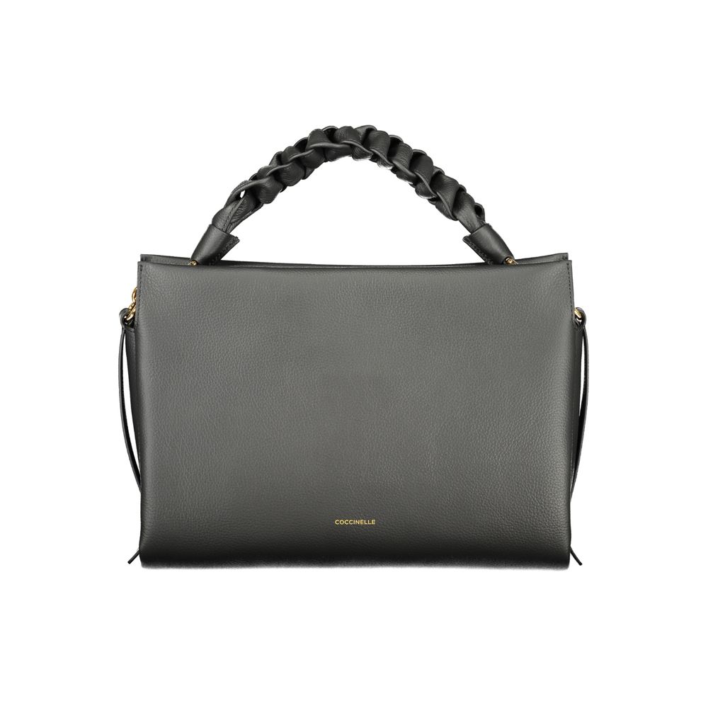 Black Leather Women Handbag - ventzia