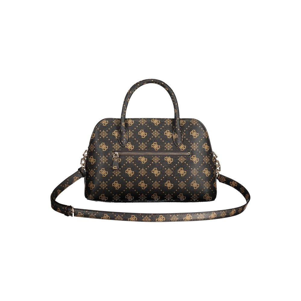 Marrone Polyurethane Woman Handbag - ventzia