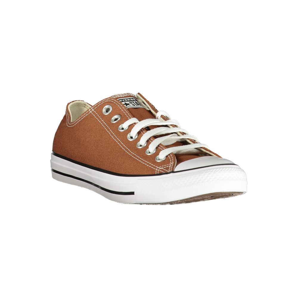 Brown Polyester Low Top Sneakers - ventzia