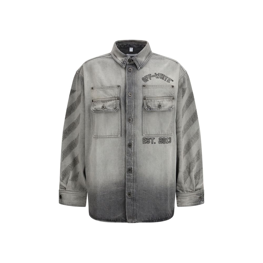 Gray Denim Shirt - ventzia