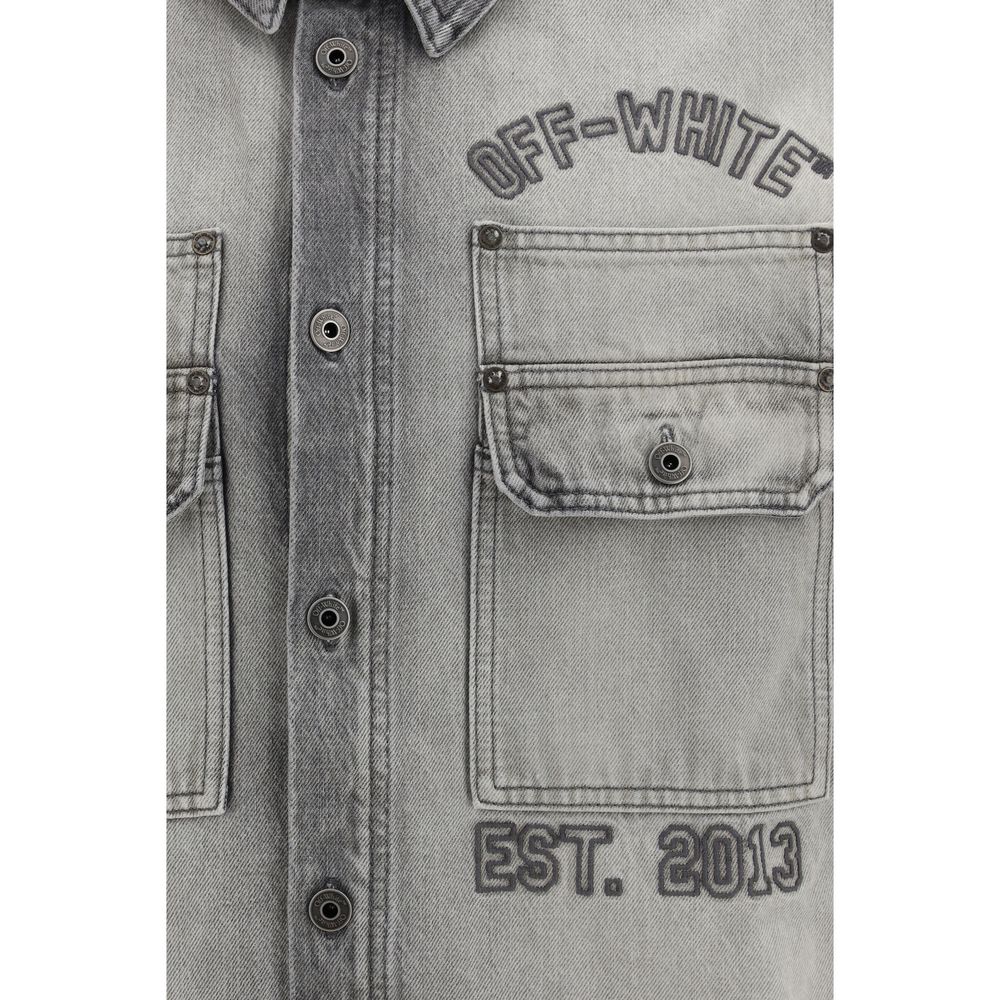 Gray Denim Shirt - ventzia