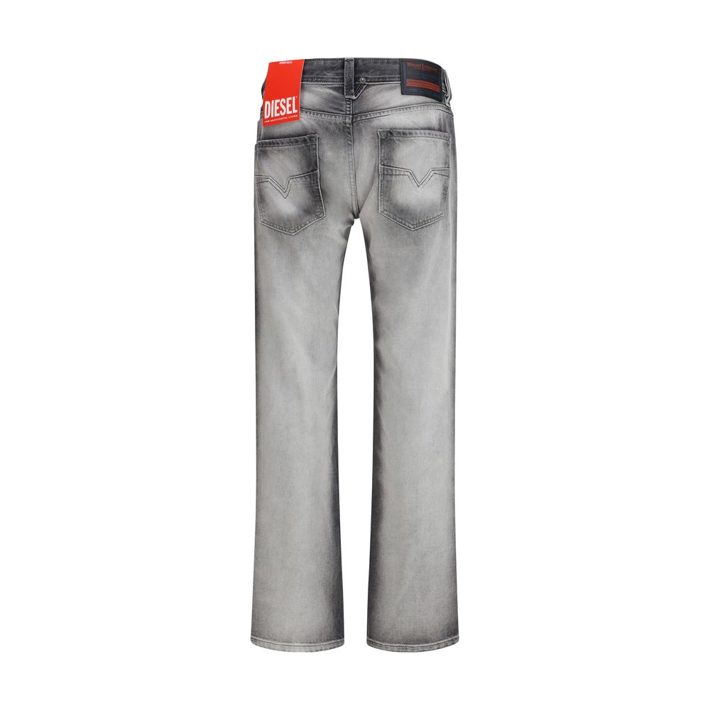 Gray Cotton Bootcut Jeans - ventzia
