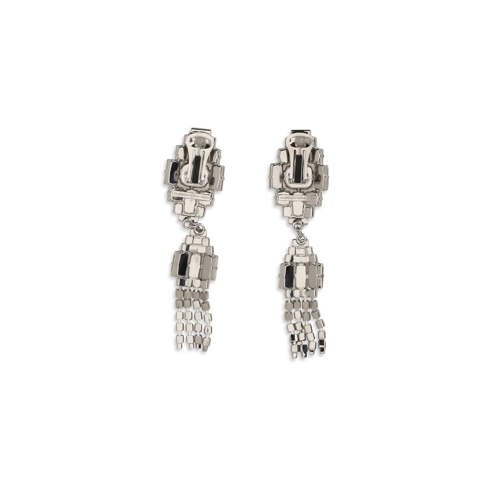 Silver Metal Earrings - ventzia