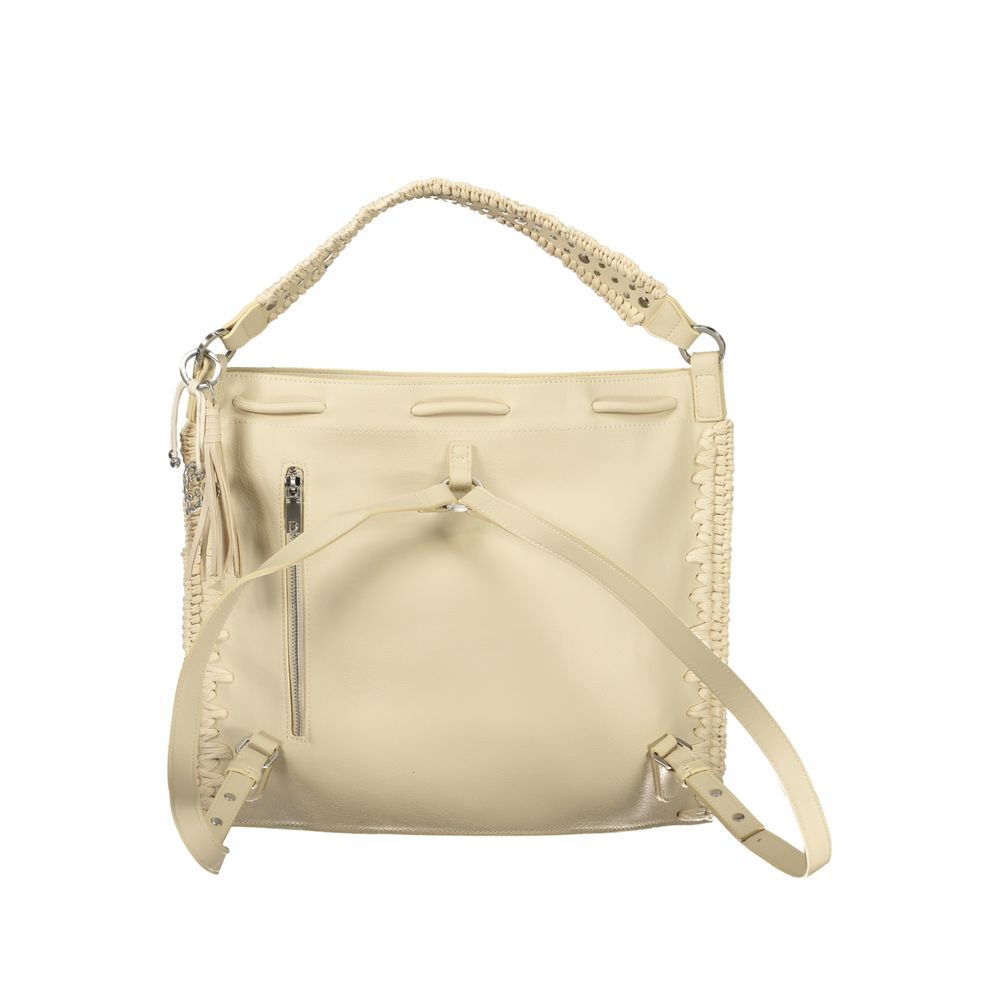 Bianco Poliuretano Woman Backpack - ventzia