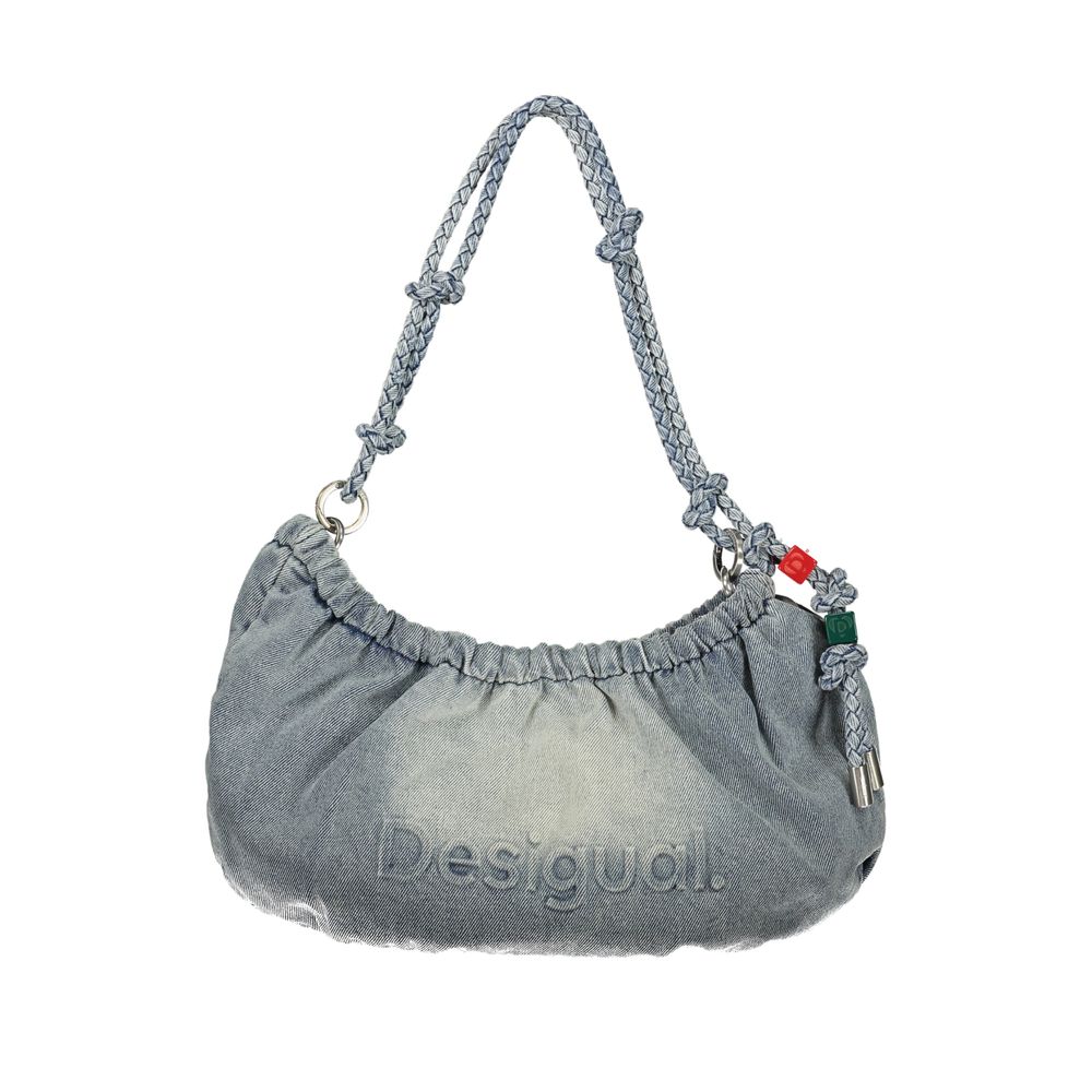 Azzurro Cotton Women's Handbag - ventzia