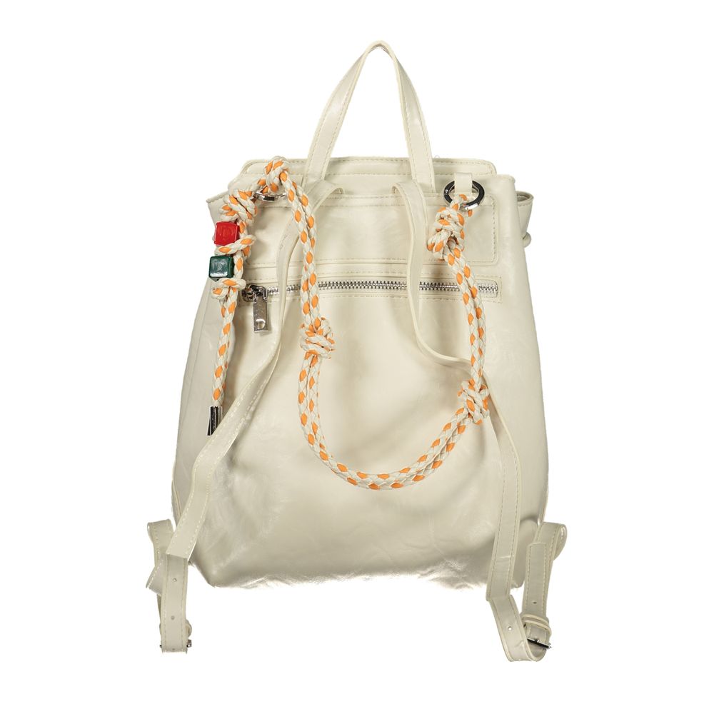 White Polyethylene Backpack - ventzia